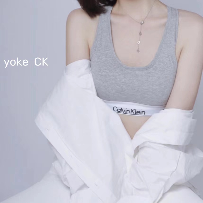 Bộ Đồ Lót Thể Thao Calvin Klein100% Bằng Vải Cotton Mềm Mại Thoải Mái Cho Nữ