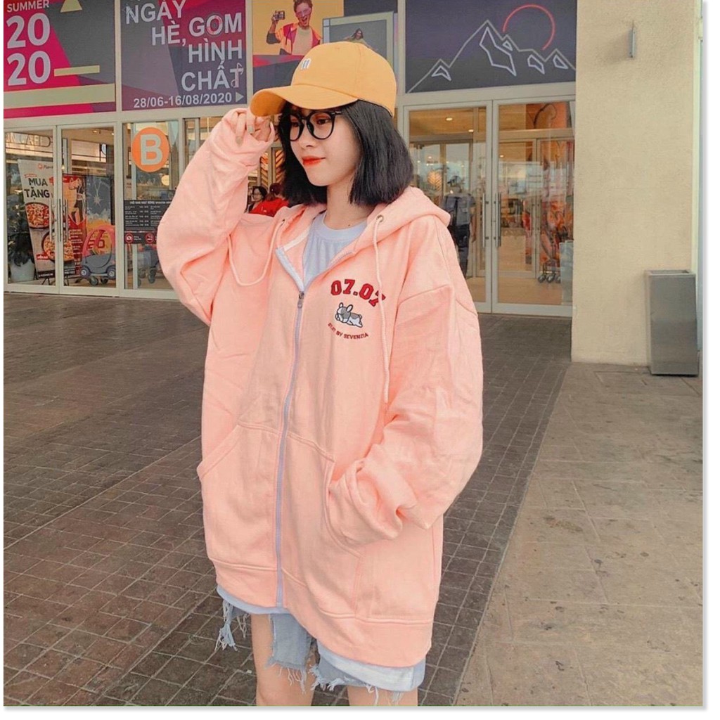 ( BIG SALE) ÁO HOODIES NAM, NỮ CÓ DÂY KÉO IN SỐ 07.07 CHẤT VẢI NỈ NGOẠI KHÔNG XÙ, MẶC CHỐNG NẮNG, ĐI CHƠI, ĐI HỌC, KÈM Ả | BigBuy360 - bigbuy360.vn