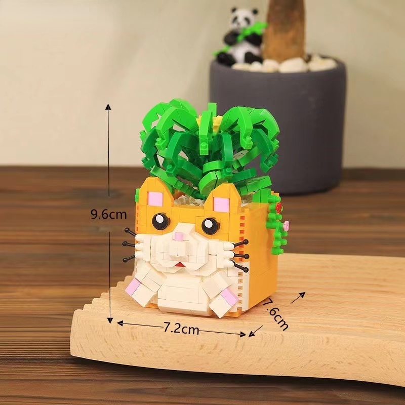 Đồ Chơi Lắp Ráp Chậu Cây Mini Cho Bé
