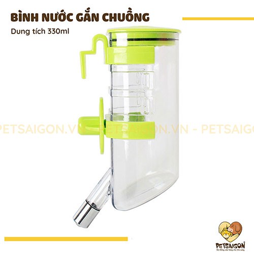 BÌNH NƯỚC GẮN CHUỒNG CHO CHÓ MÈO 330ML