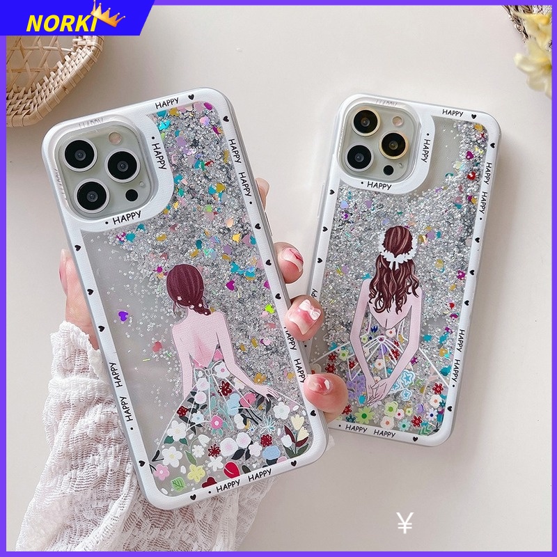 Lưng Ốp Điện Thoại Kim Tuyến Nước Cho OPPO A96 A92 A76 A74 A72 A55 A54 A53 A52 A91 A31 A16 A12 A9 A7 A5 A5S A3S F11 Pro