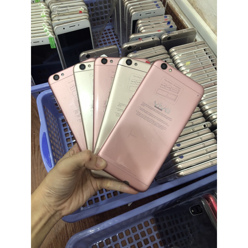 Điện Thoại Vivo Y67  RAM 4GB/32GB, 2 Sim, Màn To 5.5", Vân tay kèm cường lực, ốp lưng, chọc sim BH 06 tháng