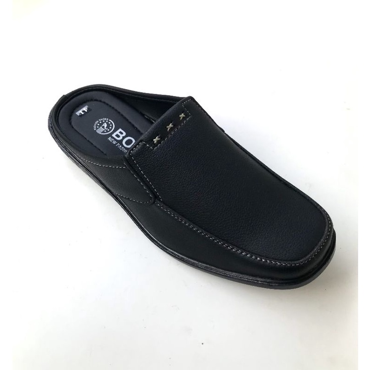 Giày sapo nam đẹp, giày không gót nam mẫu mới, màu đen ,sang trọng lịch lãm,mã SP11