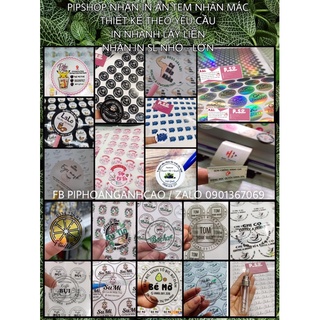 In ấn tem decal giấy - decal trong a4/a3