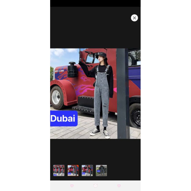 Yếm Jean Nữ Màu khói | BigBuy360 - bigbuy360.vn