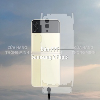 Tấm dán Samsung Z Flip 3/Z Flip 4 dán PPF mặt sau/dán mặt lưng Full viền chuẩn