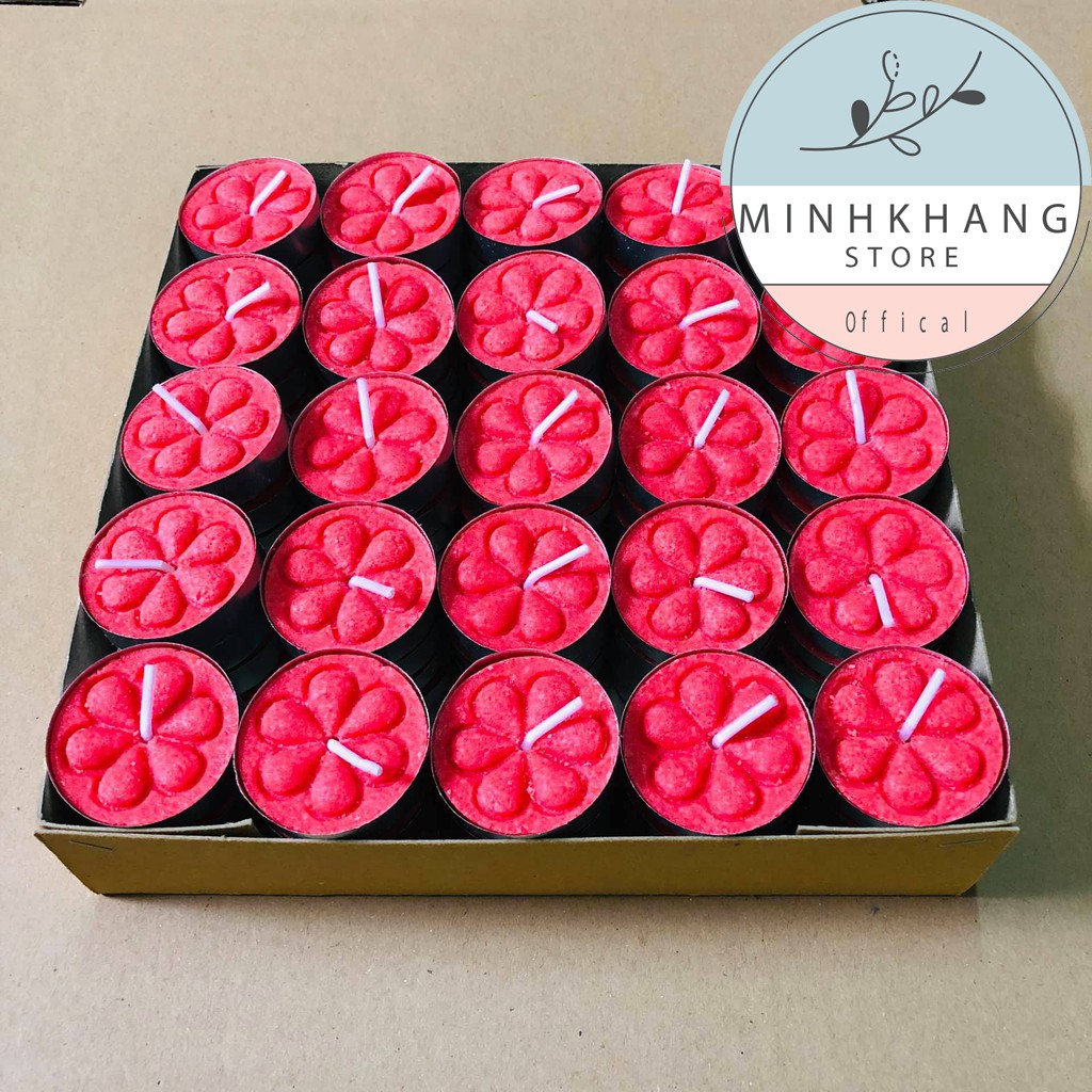 100 VIÊN NẾN LOẠI 1 - TEALIGHT không khói (100 viên)