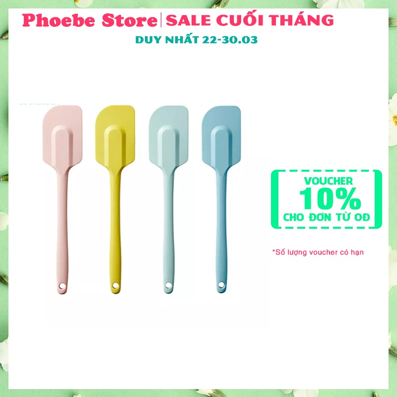 Phới vét bột silicone Lock&amp;Lock dụng cụ lật đồ ăn chịu nhiệt chuyên dụng CKT223