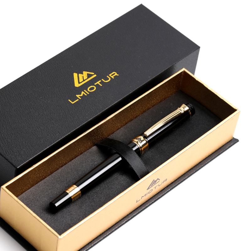 Bút Máy Kim Loại Ngòi F Chuyển Đổi Piston Có Thể Đổ Đầy Cho Học Sinh Mới Bắt Đầu