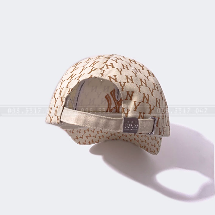 Nón Mũ Lưỡi Trai MLB NY Monogram Nam Nữ Xịn, Họa Tiết NY In Chìm, Logo Thêu Nổi [HOT TREND]