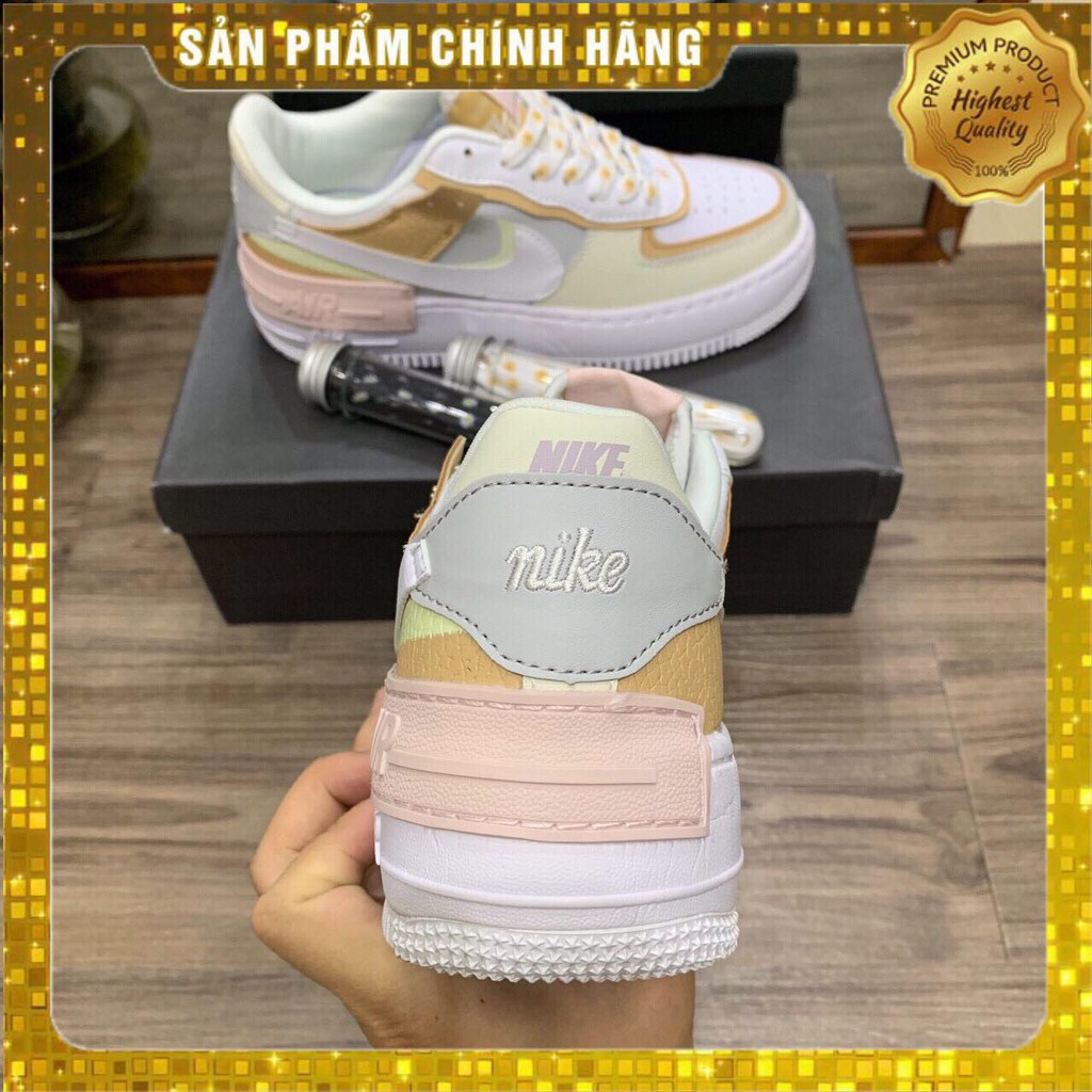 [Hot trend ] Giày Sneaker AF1 Airforce shadow cúc họa mi