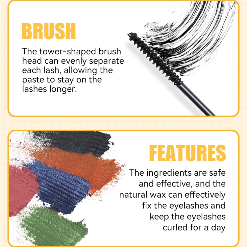 [Hàng mới về] Mascara Sheloves chống nước mau khô không nhòe 5 màu tùy chọn