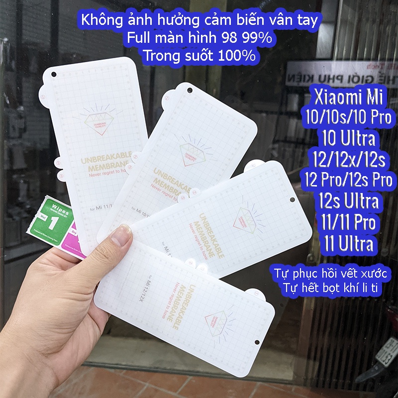 (Mi 12s/12s pro/12/12X/12 Pro/11Pro/11Ultra) dán dẻo PPF Xiaomi Mi 10S/ Mi 10 Pro/ Mi 10 Ultra chống xước màn hình
