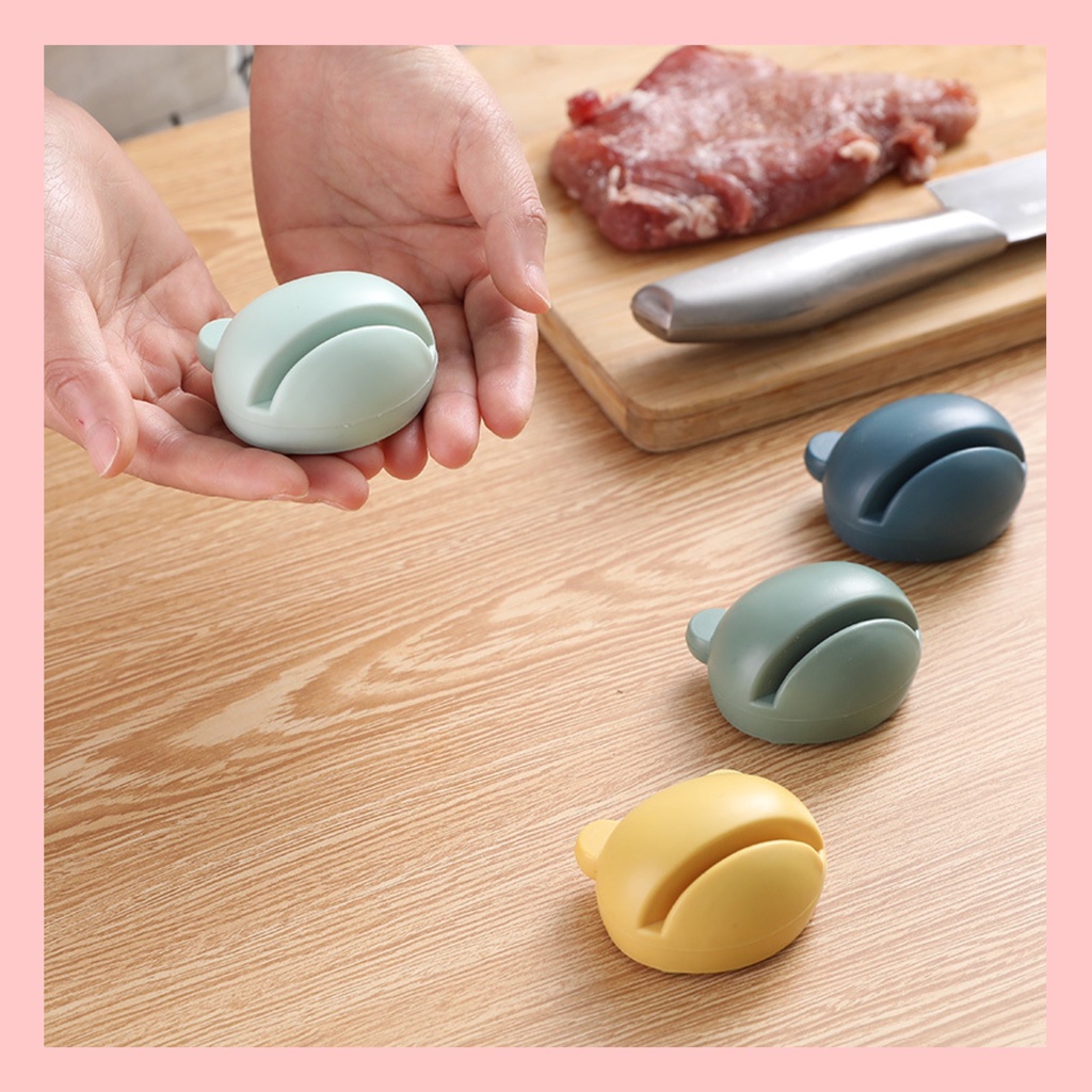Dụng cụ đá mài dao sáng tạo hình chú ếch chống trượt nhỏ gọn dễ dàng di chuyển cho nhà bếp