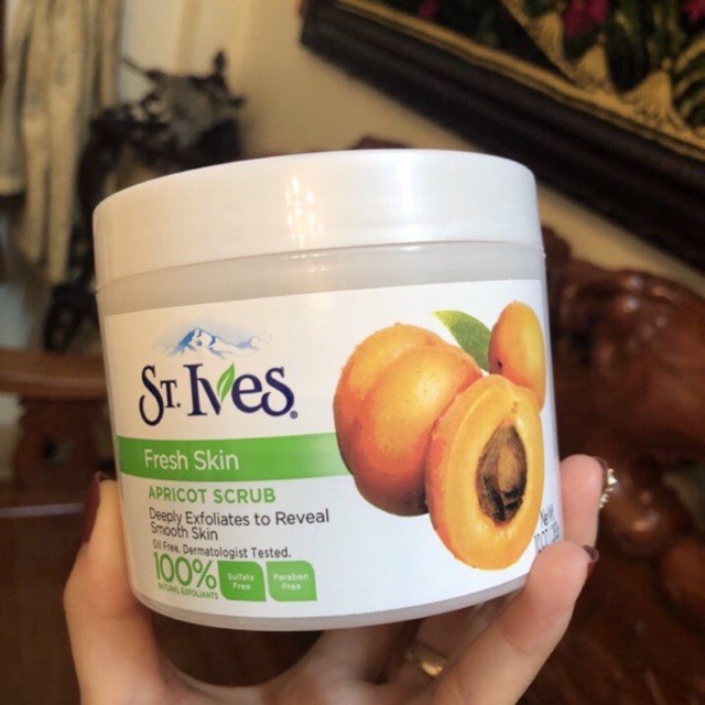 [ giá sỉ tại kho] Kem Tẩy Tế Bào Chết St.Ives Fresh Skin Apricot Scrub 283gr