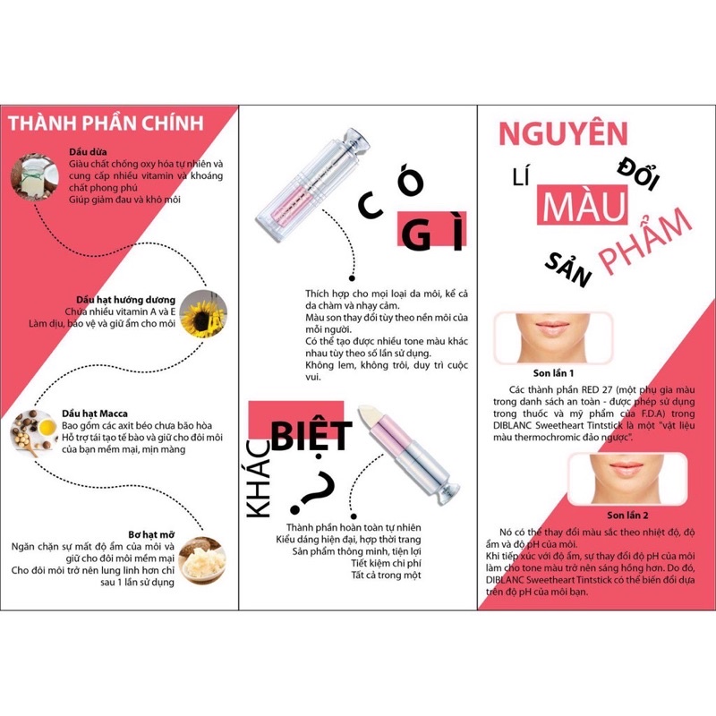 Son Thông Minh Hữu Cơ DIBLANC 3in1