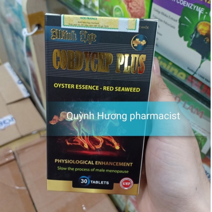Viên uống Mãnh lực CORDYCEP PLUS hộp 30 viên giúp tăng cường sức mạnh nam giới