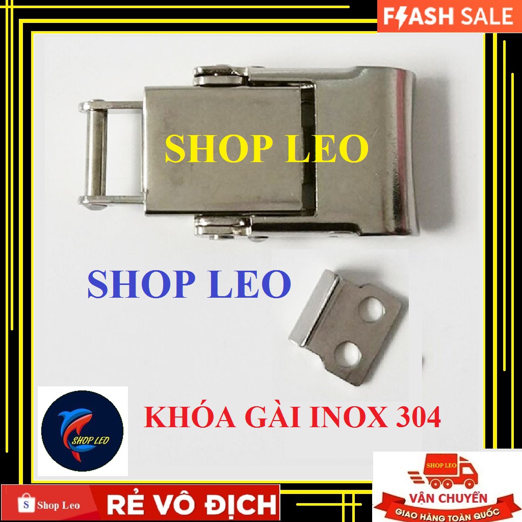 Khóa gài inox 304 - (loại cao cấp) - khóa gài chế lọc thùng - khóa inox DIY