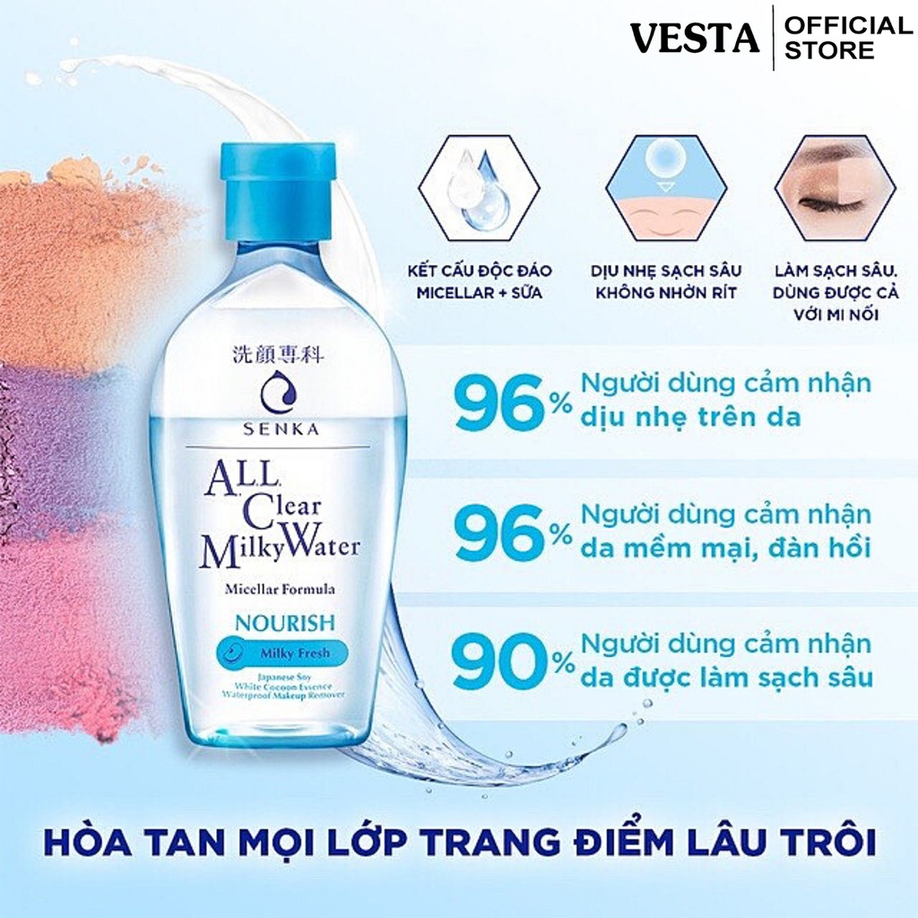 Nước Sữa Tẩy Trang Senka All Clear Milky Water Nourish 230ml | BigBuy360 - bigbuy360.vn