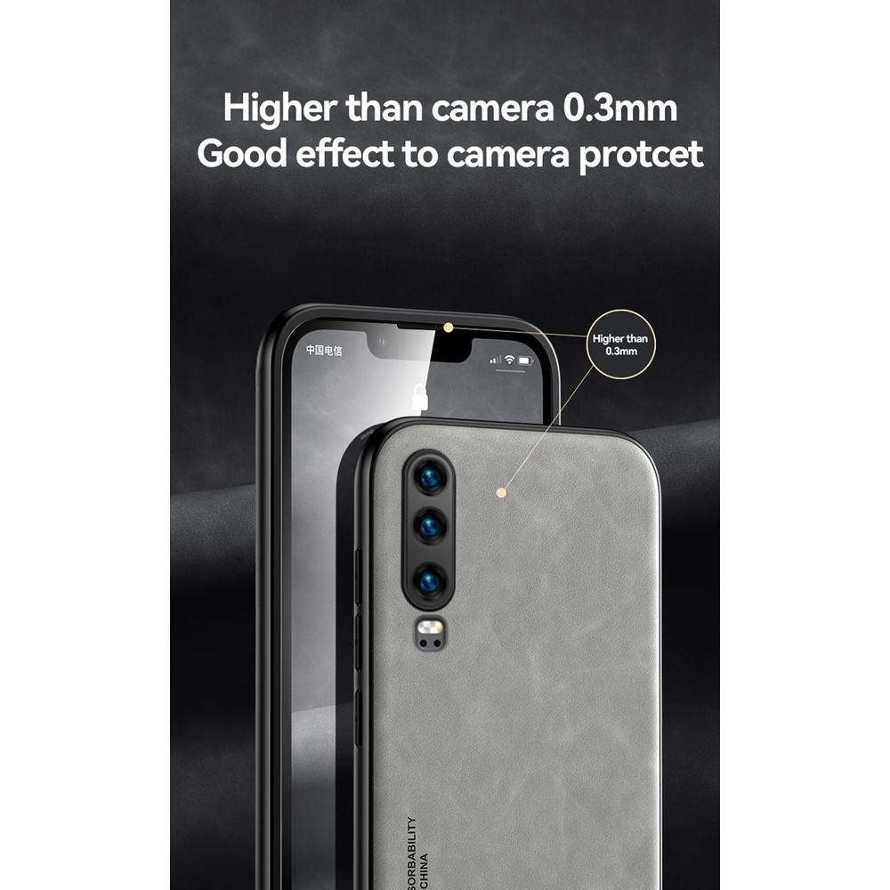 Ốp Điện Thoại Da PU TPU Mềm Sang Trọng Cho Huawei P30 Pro P30 Lite