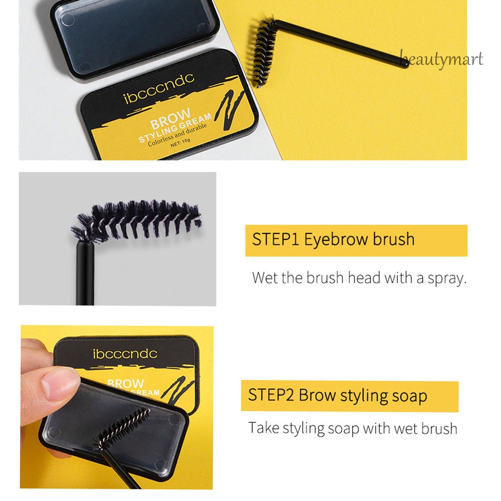 Sáp Định Hình Lông Mày Tổng Hợp Không Màu Lâu Trôi 10G Kèm Phụ Kiện