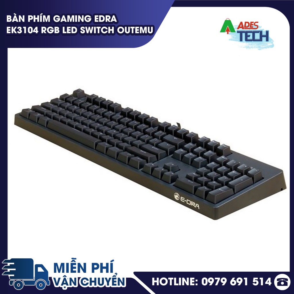 Bàn phím Gaming Edra EK3104 RGB LED Switch OUTEMU Bảo hành 24 tháng