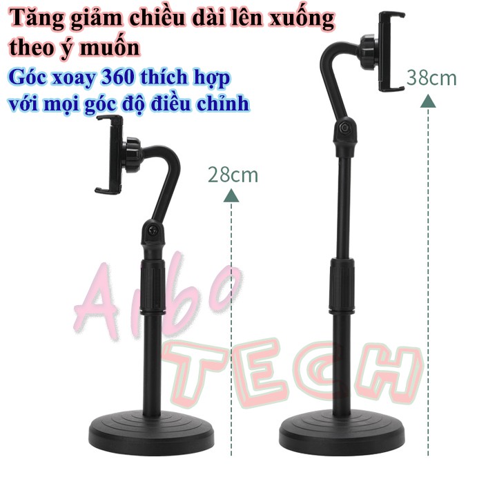 [HOT SALE] Kẹp đỡ,giá đỡ điện thoai để bàn đa năng S1, nâng hạ tùy thích, góc xoay 360 độ - Thích hợp Livetream,xemphim