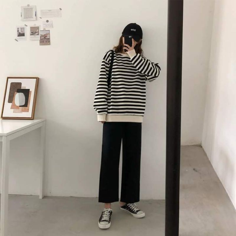 Quần ống suông đen | BigBuy360 - bigbuy360.vn