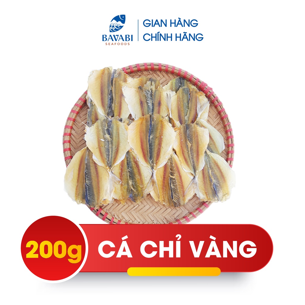 Cá Chỉ Vàng Khô Ngọt Bavabi Ít Xương Dày Mình Cam Kết Chất Lượng Biển Vân Đồn Túi 200g