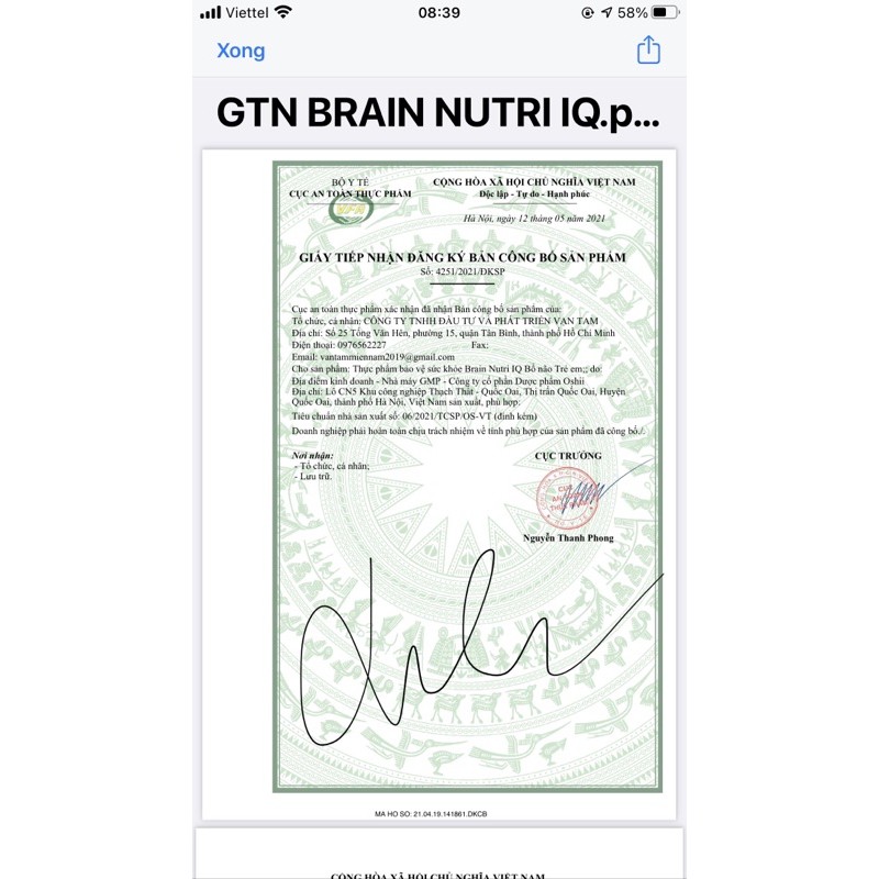 Brain Nutri IQ Bổ não trẻ em hộp 20 gói - hỗ trợ chức năng và phát triển não bộ của trẻ