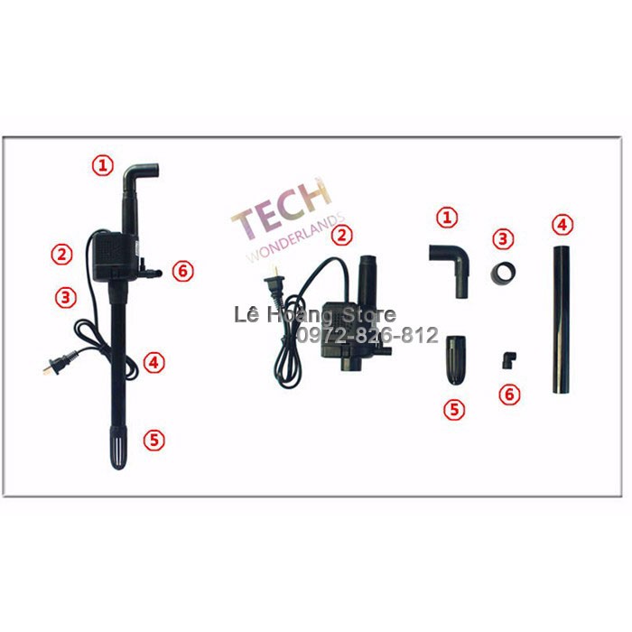 Máy Bơm Bể Cá 3 Trong 1  R3 – 380 - 580 - 1000 - 1200