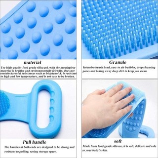 Dụng Cụ Chà Lưng Silicone 2 Mặt 0239