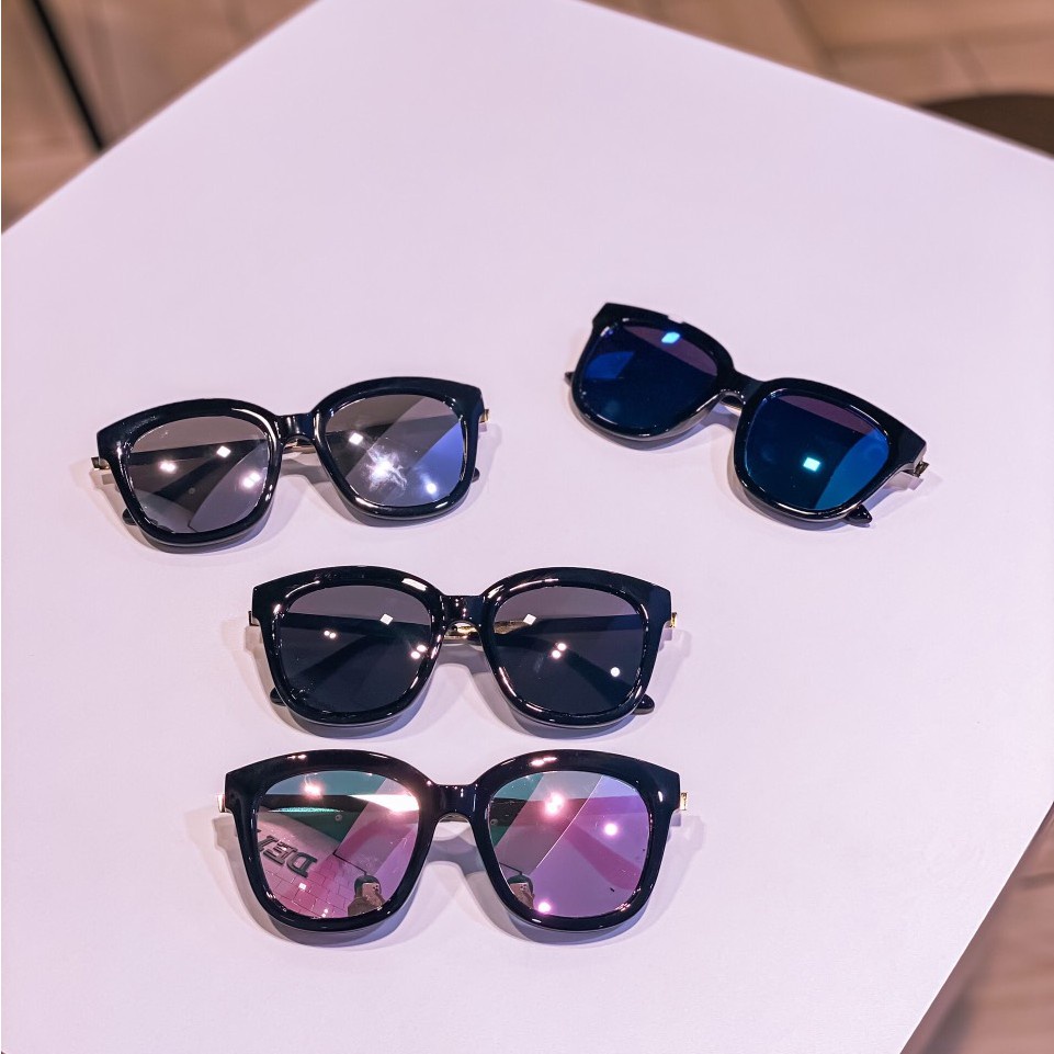 Mắt Kính Thời Trang Gọng Vàng Unisex Nam nữ Phong cách Hàn Quốc - Hazo