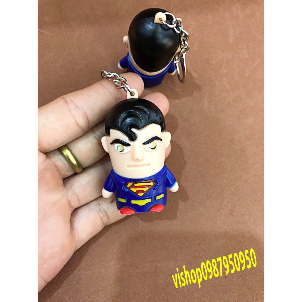 móc khóa super man - móc khóa phát sáng mã NRR80 A86 nhập khẩu