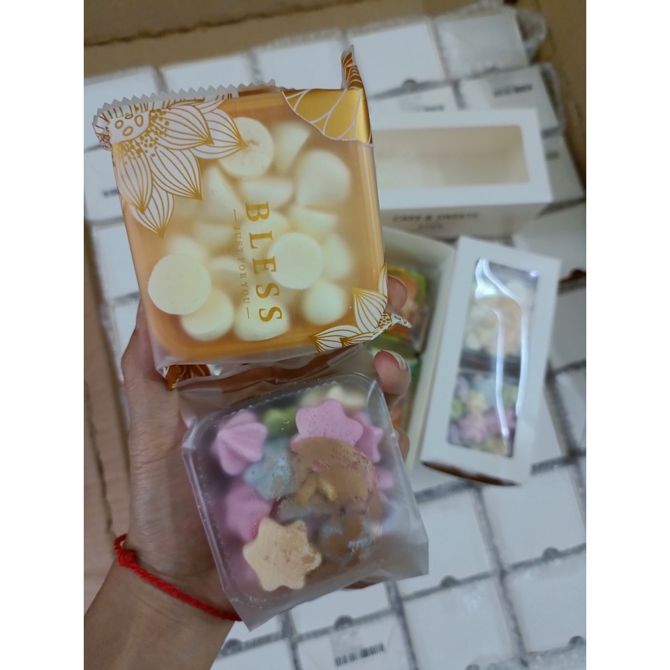 HỘP GIẤY 4 GÓI DÙNG THỬ cho bé từ 5m+ - bánh ăn dặm handmade Mshop