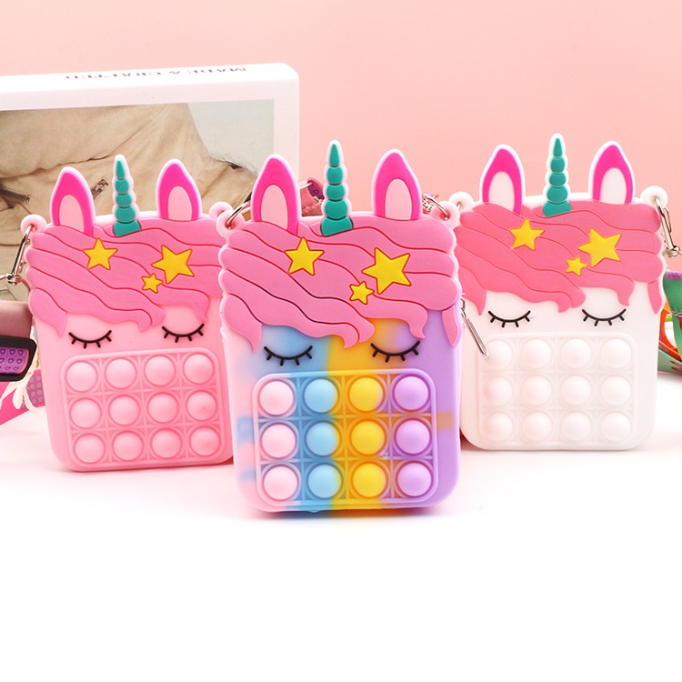 Ví Đựng Đồ Chơi Giảm Căng Thẳng Hình Kỳ Lân Đơn Giản