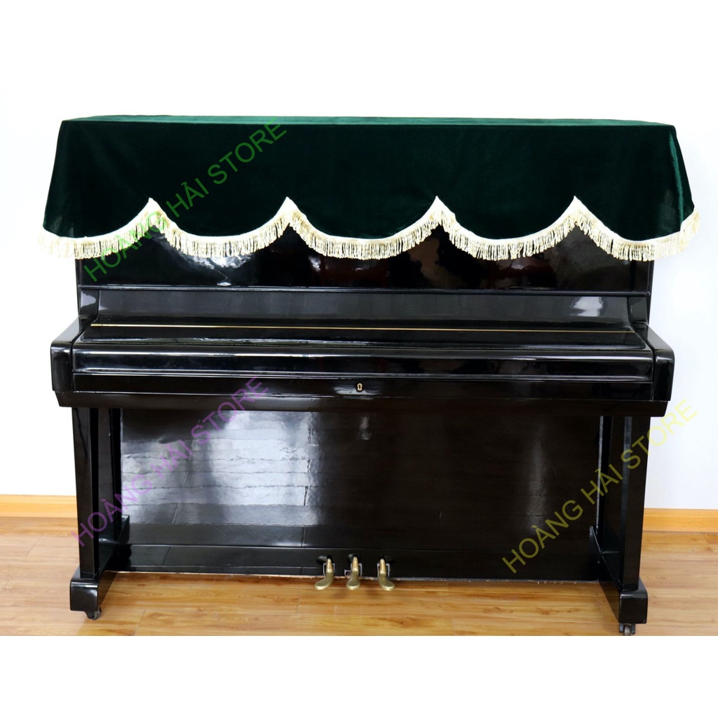 Khăn phủ đàn piano cơ, đàn piano điện tử 88 phím chất nhung mịn chống bụi chống xước đàn