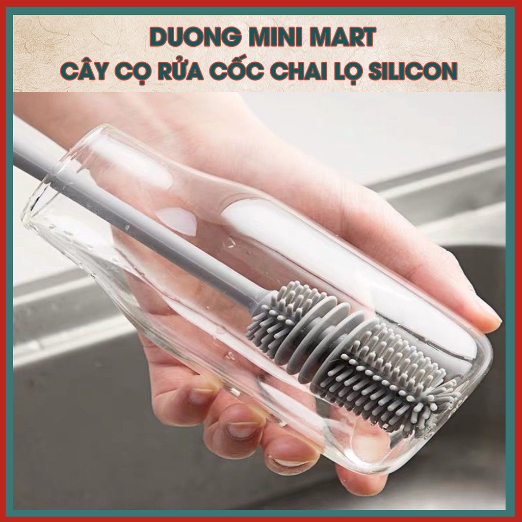 Cây Cọ Rửa Cốc Chai Lọ Chất Liệu Silicon