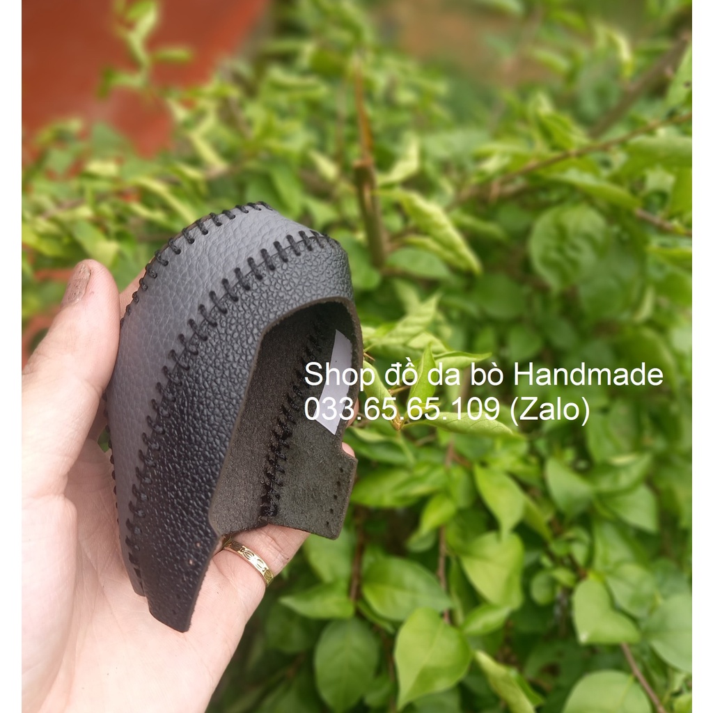 Bọc da cần số xe MG HS, ZS, MG 5,6  số tự động bằng da bò, bảo hành 12 tháng