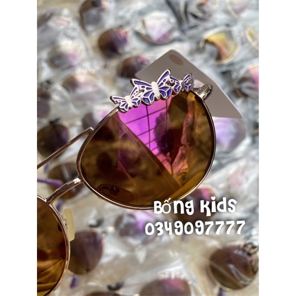 Kính Chuồn Chuồn Bé Gái Tráng Gương Tím HaM(lỗi xước nhẹ không đáng kể)