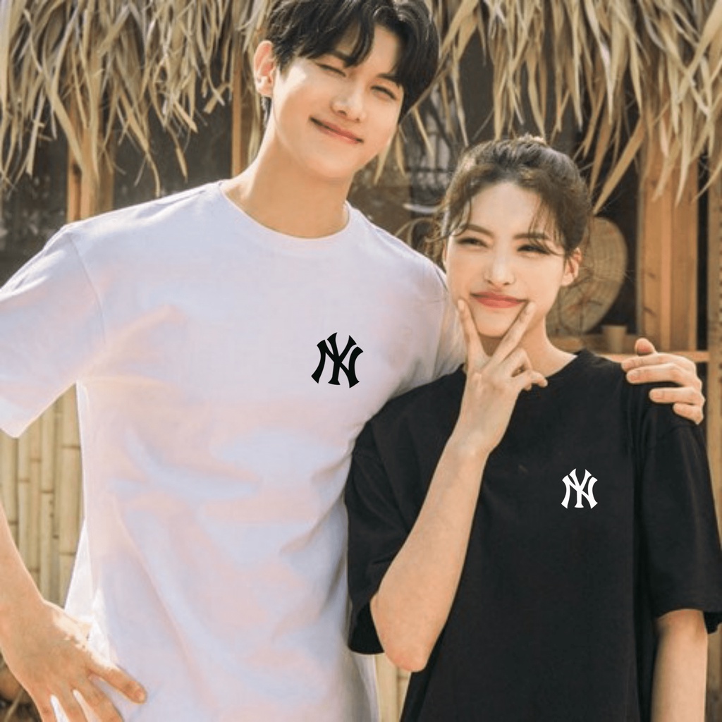 Áo thun nam – Áo phông nữ UNISEX 100% Cotton chất lượng cao in hình NY thiết kế trẻ trung năng động