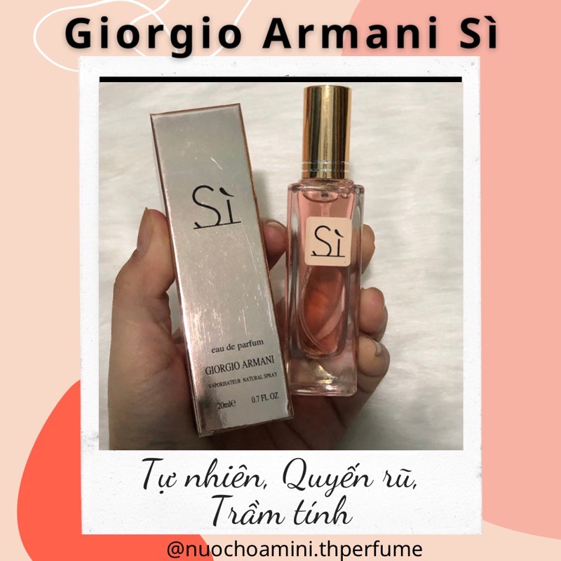 Nước Hoa Mini Nữ GIORGIO ARMANI SÌ 20ml (mẫu 5D)