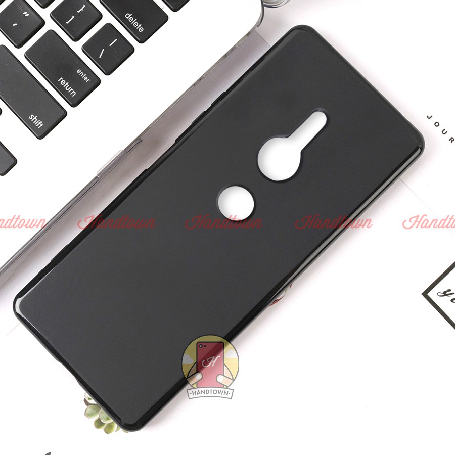 Ốp Lưng TPU Sony Xperia XZ1 XZ2 XZ3 SonyXZ1 Nhựa Dẻo Đen Toàn Bộ Viền Bóng Lưng Nhám Case Chống Va Đập Chống Trầy Xước