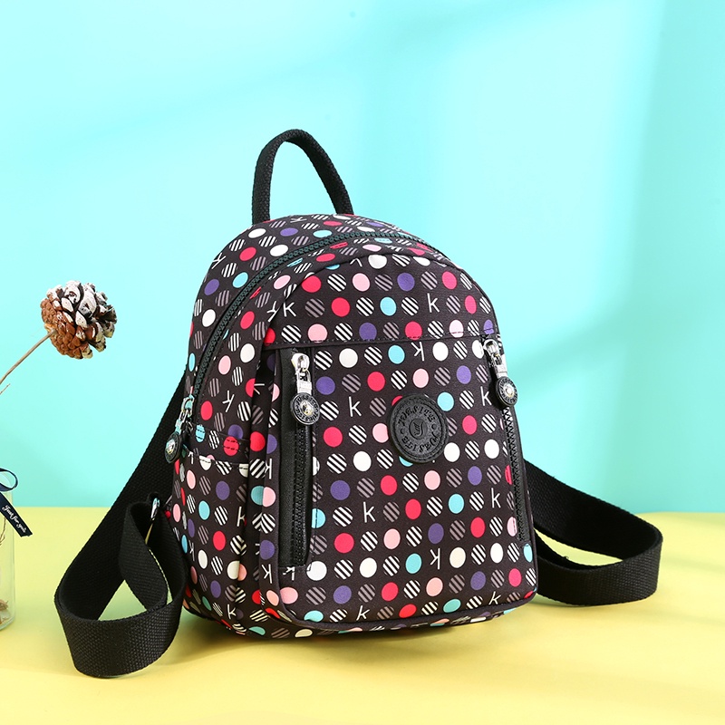 Balo Vải Oxford Mini Họa Tiết Hoa Phong Cách Mới Cho Nữ