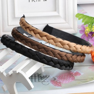 Băng đô tóc giả thắt bím phong cách boho cho nữ