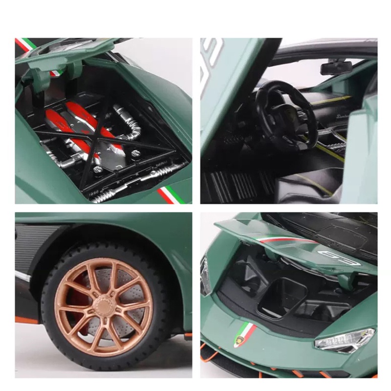 Mô Hình Xe Hơi Lamborghini LP770-4 63 Bằng Hợp Kim Tỉ Lệ 1: 24
