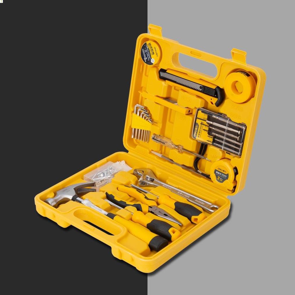 [LIFEDL157] Bộ Dụng Cụ Sửa Chữa Gia Dụng 28 Chi Tiết Deli Chính Hãng - Nhỏ Gọn, Thiết Kế Cao Cấp, Tiện Dụng - EDL1028J .