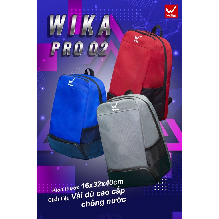 BALO WIKA PRO 02 , Balo Du Lịch , Balo Thể Thao , Balo lap top