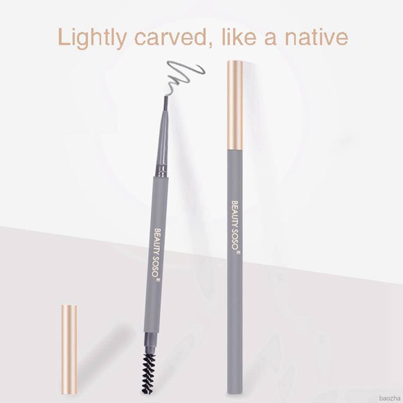 (Hàng Mới Về) Bút Chì Kẻ Lông Mày Hai Đầu Victor # 5 Màu Đen Tự Nhiên | BigBuy360 - bigbuy360.vn