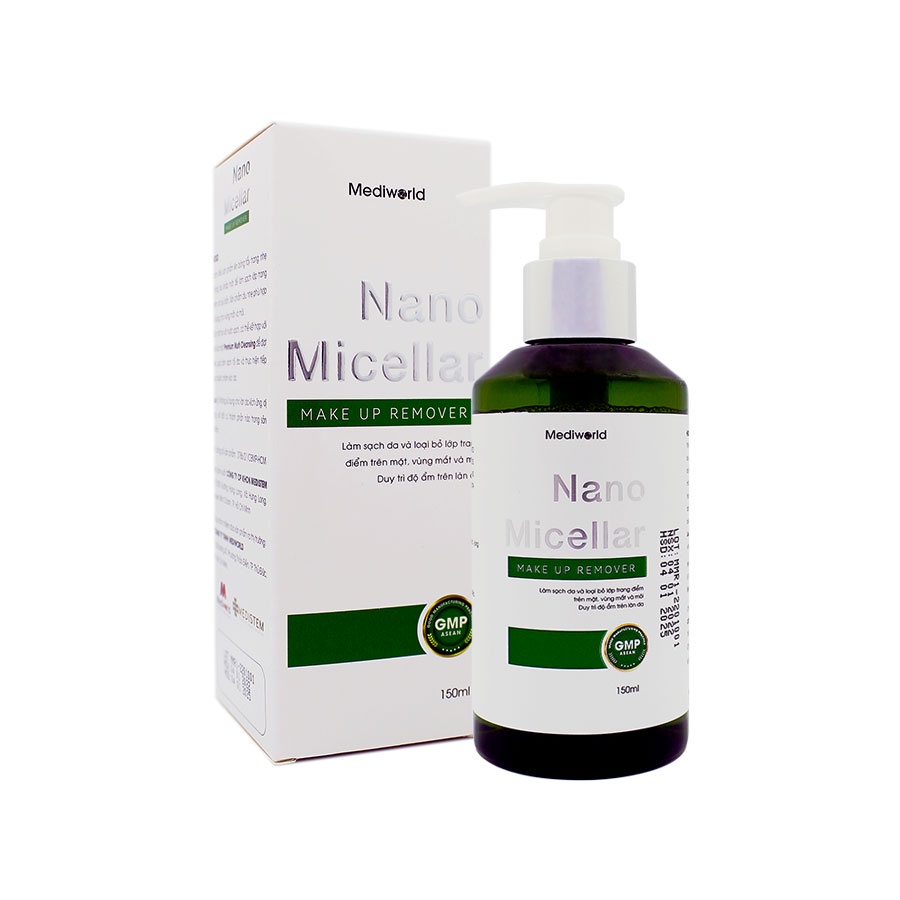 Nước tẩy trang giúp làm sạch và duy trì độ ẩm làn da Mediworld - NANO MICELLAR MAKE UP REMOVER - Miền Thảo Mộc